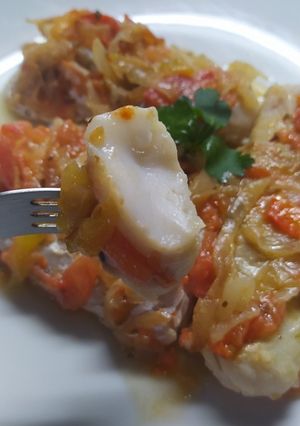 Una foto de Filet de Pescado en su Salsa