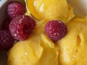 A picture of raspberry ice cream
