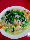 Cah jamur Enoki,kailan&haisom
