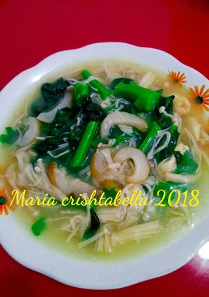 Foto resep Cah jamur Enoki,kailan&haisom