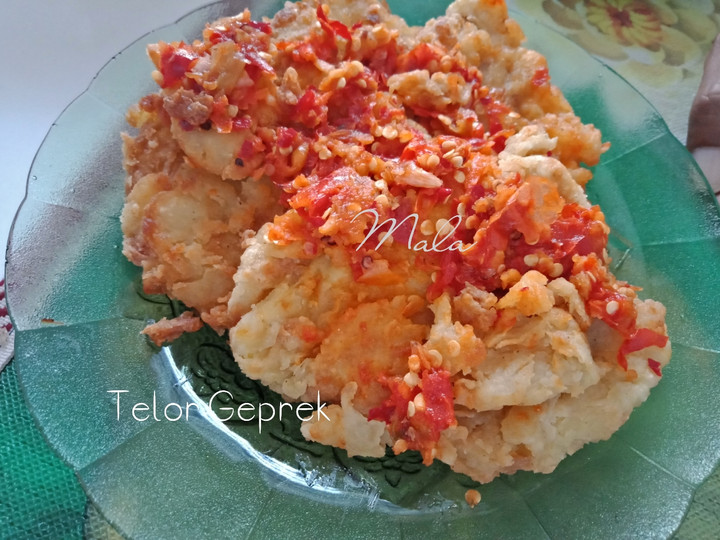 Resep Telur geprek crispy.. yang Enak Banget