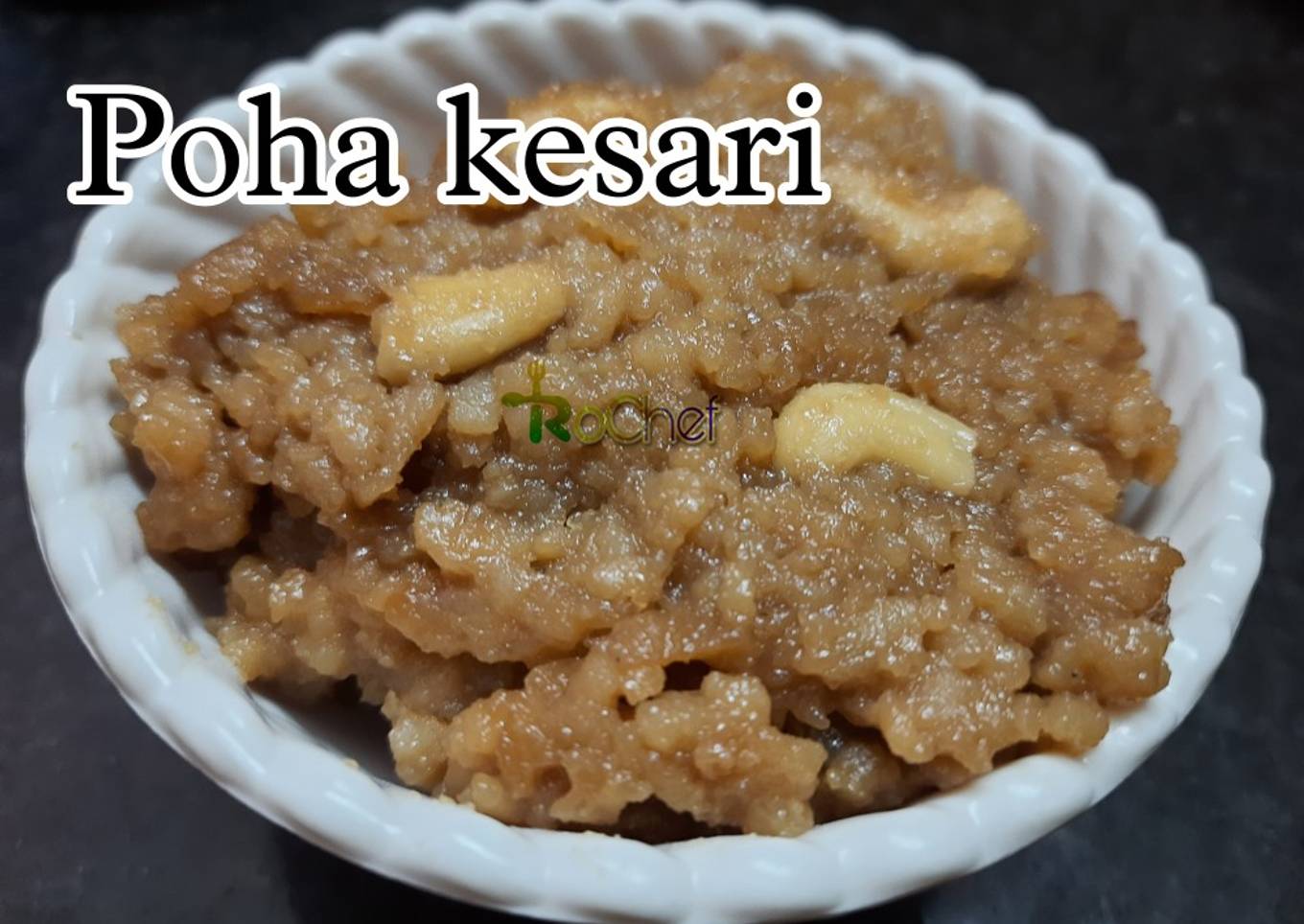 Aval kesari recipe| Poha sheera | Chivda sweet recipe