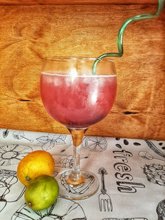 Una foto de Limonada con arándanos