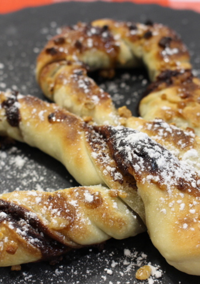 Una foto de Pretzel de nutella