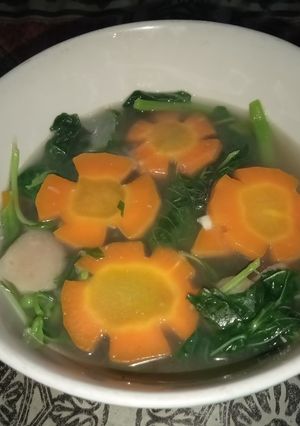 Foto resep Sup bayam sederhana