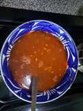 Sopa de lentejas con tocino