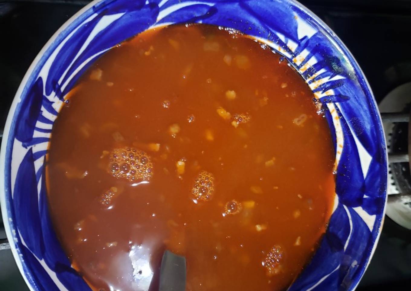 Sopa de lentejas con tocino