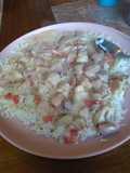 Creamed chicken,or chicken A la king
