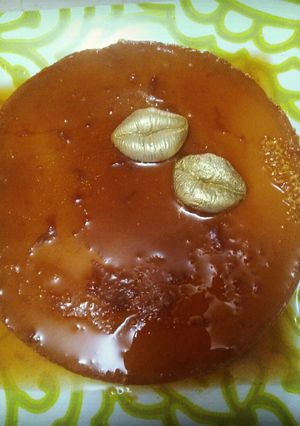 Una foto de Flan napolitano