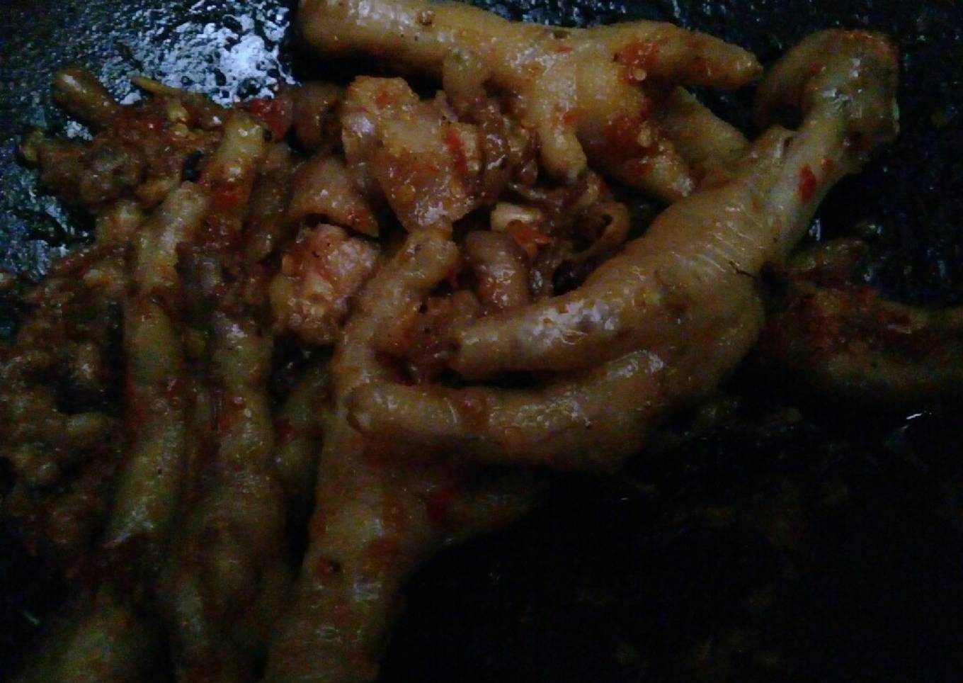 Ceker pedas simple