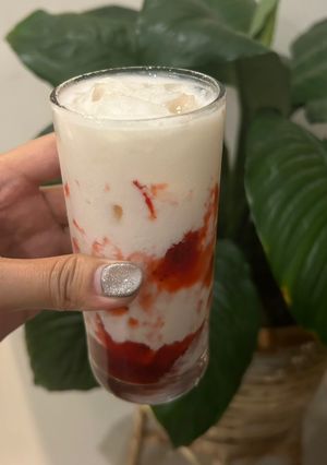 Foto resep Strawberry korean milk