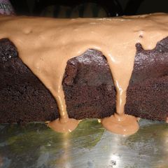 Chocolate Chip cake with Fudgy frosting A picture of Chocolate Chip cake with Fudgy frosting.