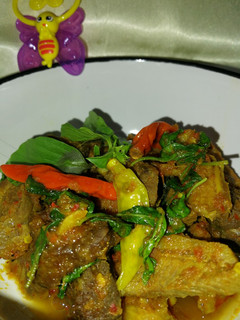 Foto resep Rica-rica daun kemangi daging & paru sapi