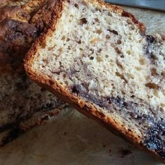 A picture of Banana & blueberry bread.