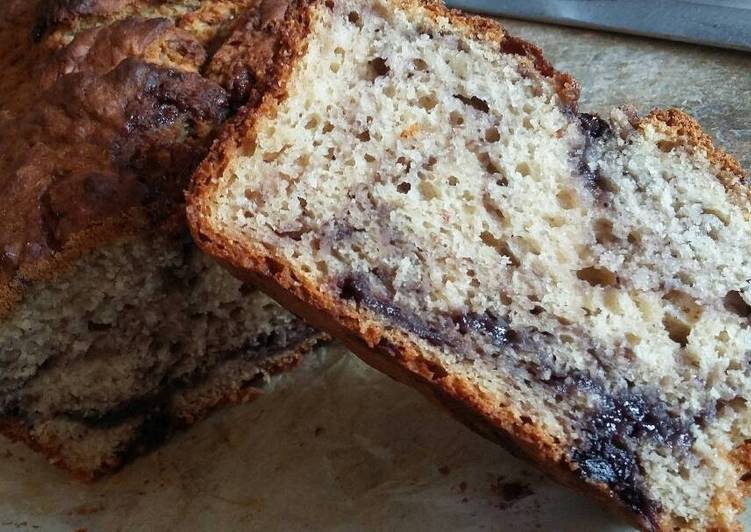 Steps to Prepare Any-night-of-the-week Banana &amp; blueberry bread