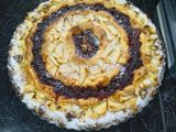 Tarta de manzana y membrillo sin manteca