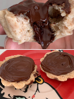 Una foto de Muffins de chocolate fit al microondas
