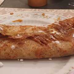 Una foto de Crepes con dulce de leche