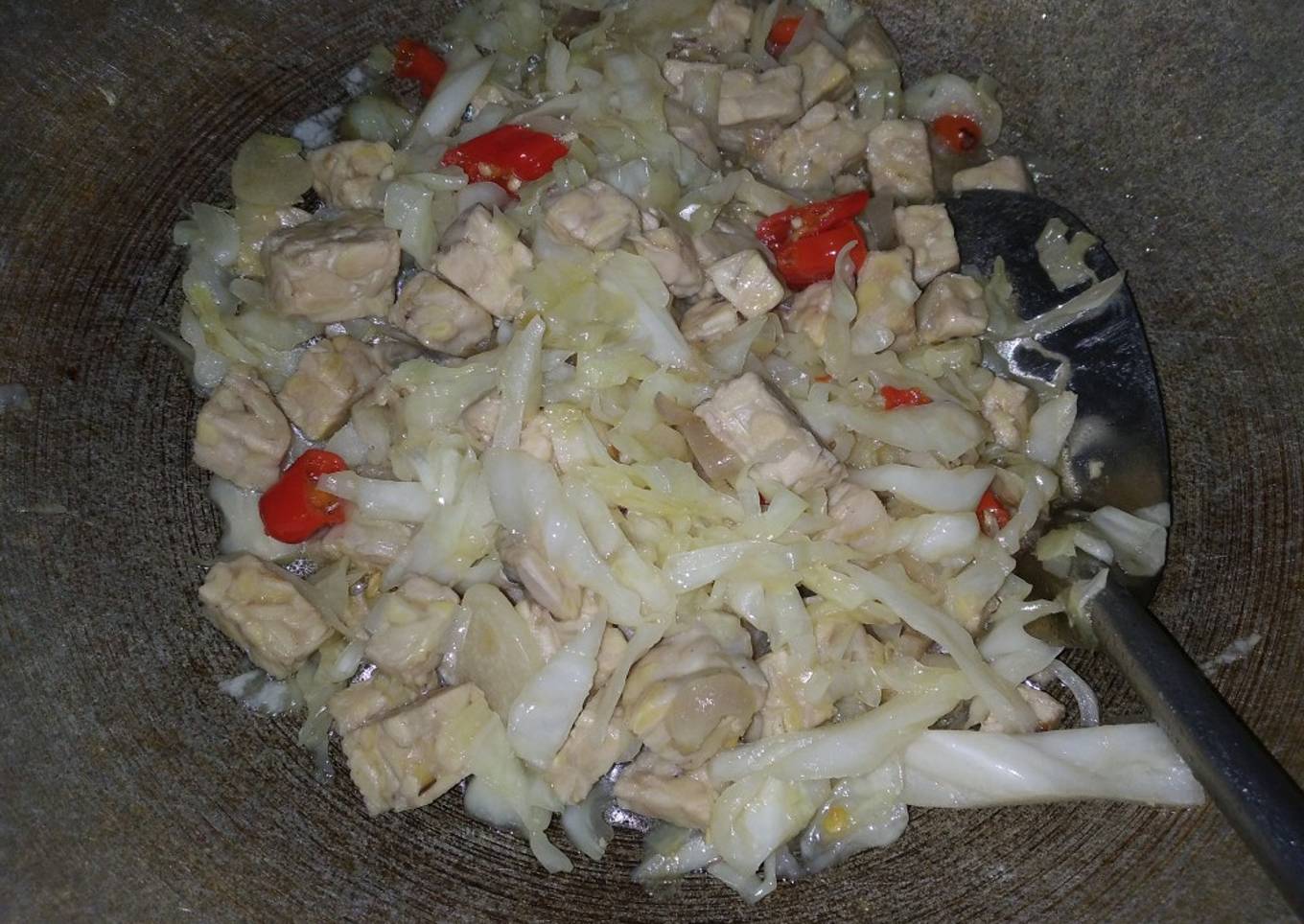 Oseng Kol Tempe Kuah