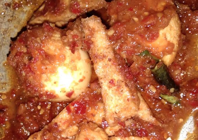 Resep: Telur tahu bumbu bali Irit Untuk Jualan