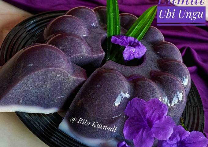 Cara Memasak Resep Puding Lumut Ubi Ungu