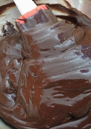 Una foto de Ganache de chocolate