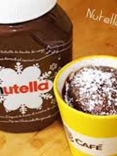 Una foto de Mug cake de nutella
