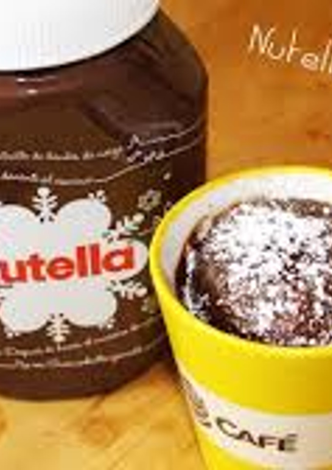 Una foto de Mug cake de nutella