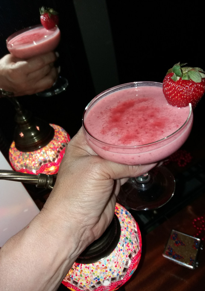 Una foto de Smoothie de fresas