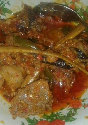 Foto resep Balado daging kuah kaldu.