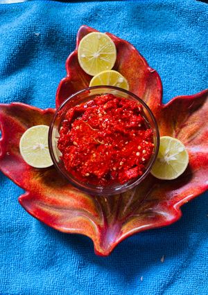 A picture of Kolhapuri Red Thecha.