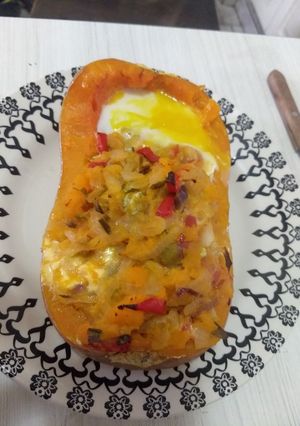 Una foto de Zapallo relleno