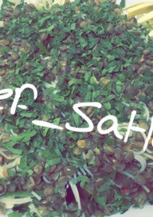 صورة لوصفة سلطة العدس