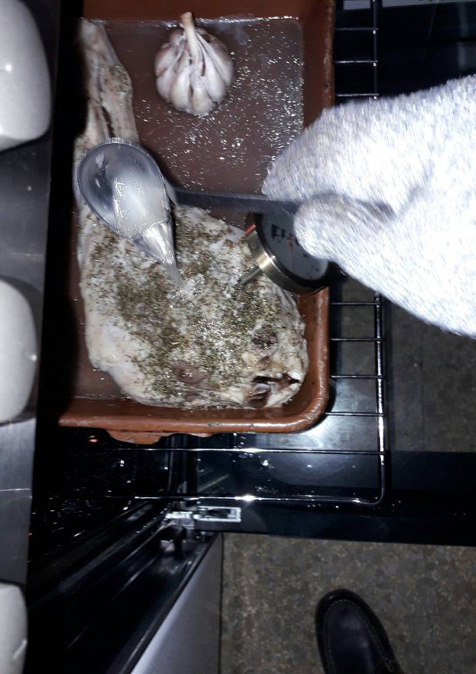 Una foto de Pierna de cordero al horno