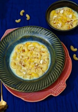 A picture of Meetha Pasta (Sweet Pasta In Cooker).