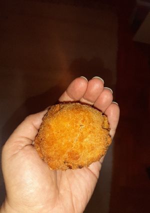 A picture of Arancini rice balls- my way.
