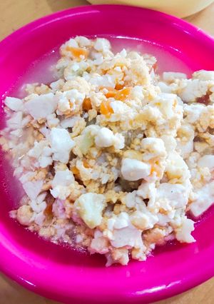Foto resep Mpasi 1y+ (Tumis Kembang Kol Tofu Telur)