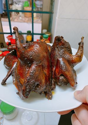 Hình của món Chim quay bằng nồi chiên không dầu.