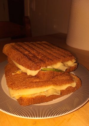 Una foto de Sándwich vegetariano (cena increíble)