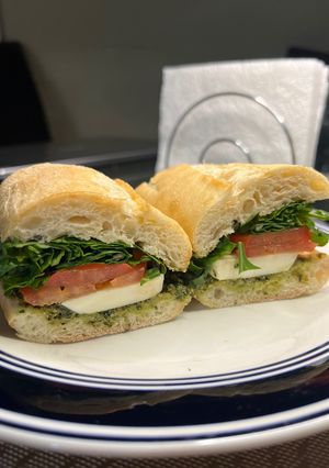 A picture of 🥪Vegetarian Caprese sandwich 🥪.