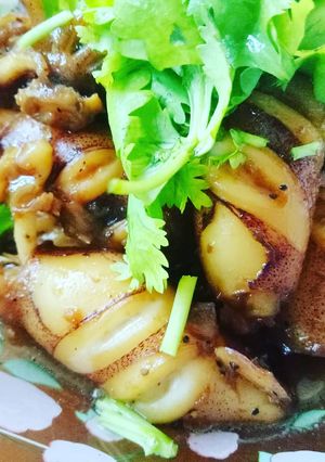 รูปของ หมึกไข่ต้มหวาน
