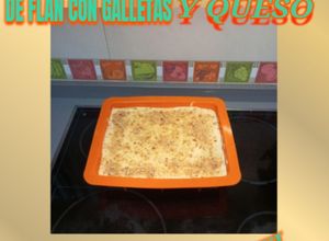 Foto principal de Tarta de flan con galletas de queso sin tmx a mi manera
