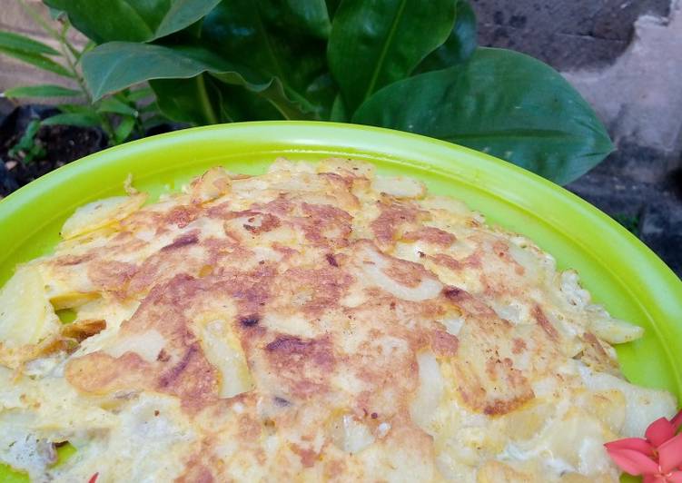 Omelette Kentang 3 bahan