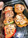 Buffalo Chicken Dip Stuffed Sweet Bell Peppers