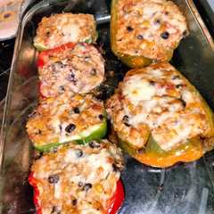 Buffalo Chicken Dip Stuffed Sweet Bell Peppers-レシピのメイン写真