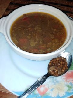 صورة لوصفة شوربة العدس بجبه