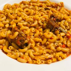 Macaroni jollof A picture of Macaroni jollof.