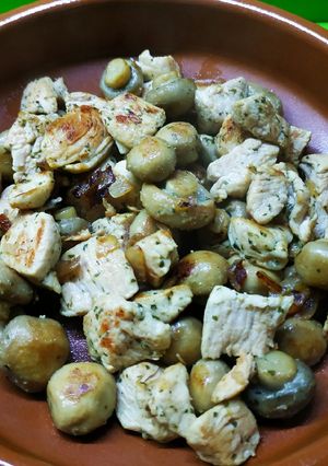 Foto principal de Pavo con champiñones