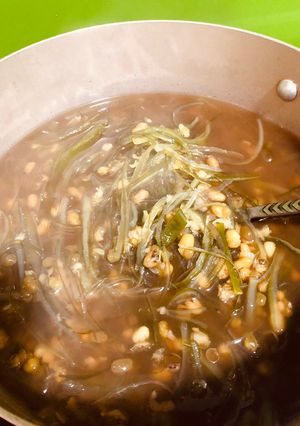 Hình của món Chè đậu xanh rong biển tươi.
