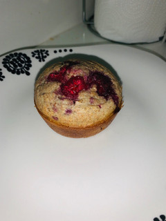 Una foto de Muffins integrales con frambuesa